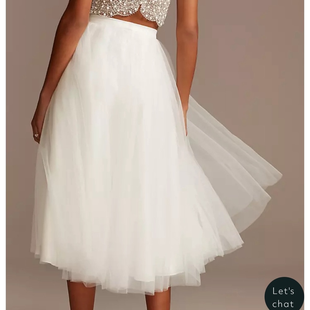 Tulle Wedding Separates Midi Skirt